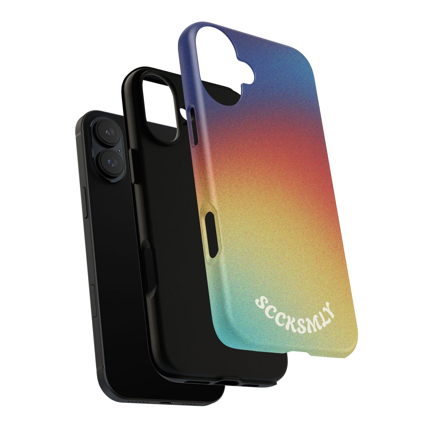 Faded Sunset Aura Tough Phone Case for Apple