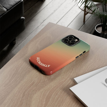 Warm Ombré Tough Phone Case for Apple