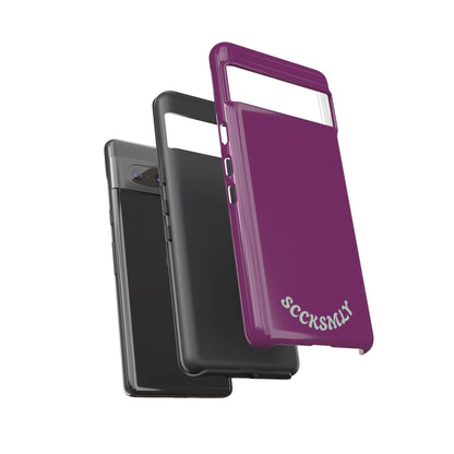 SOLID Amethyst Matte Tough Phone Case for Google Pixel