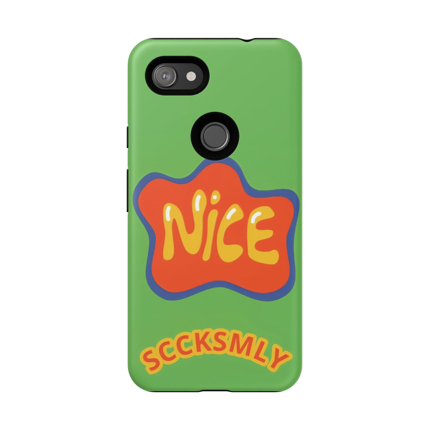 Green "NICE" Tough Phone Case for Google Pixel