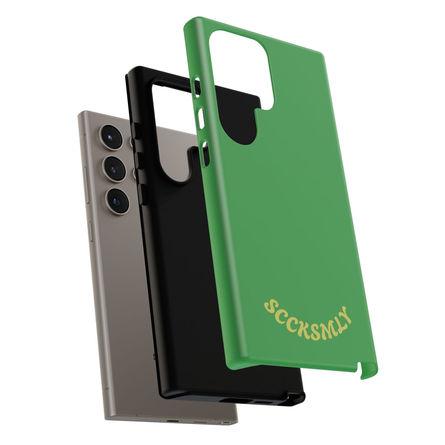 SOLID Green Grin Tough Case for Samsung
