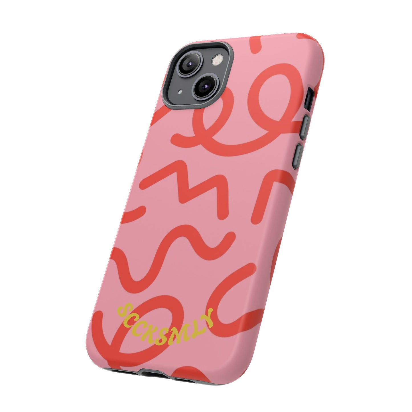 Red Candy Swirls Tough Case for Apple