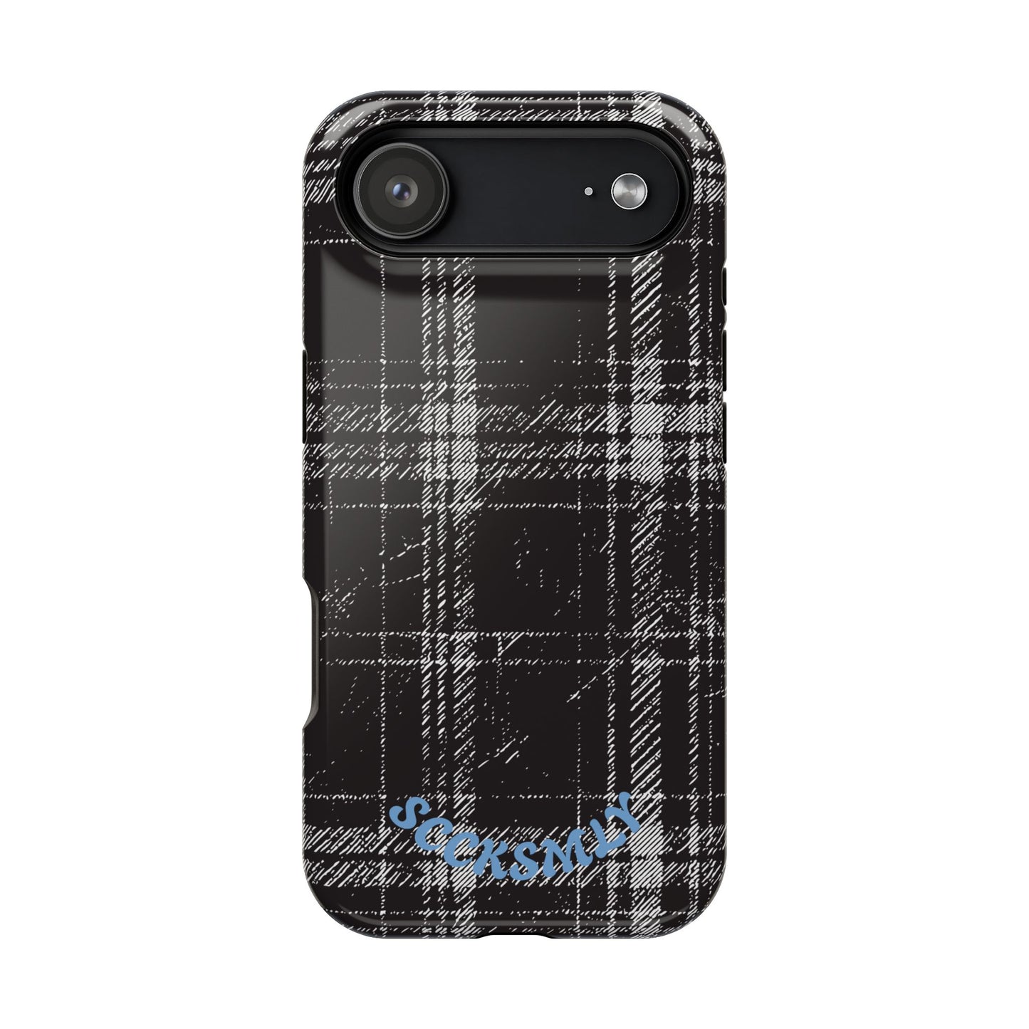 Smoky Grungy Plaid Phone Case for Apple