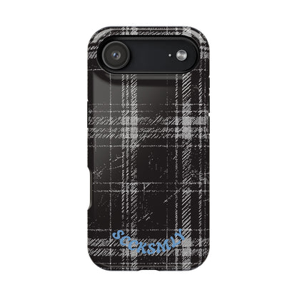 Smoky Grungy Plaid Phone Case for Apple