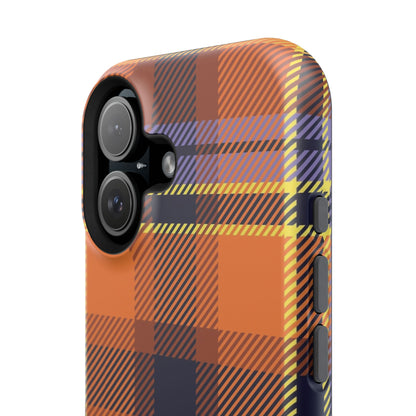 Orange Sickle Plaid  Phone Case for Apple