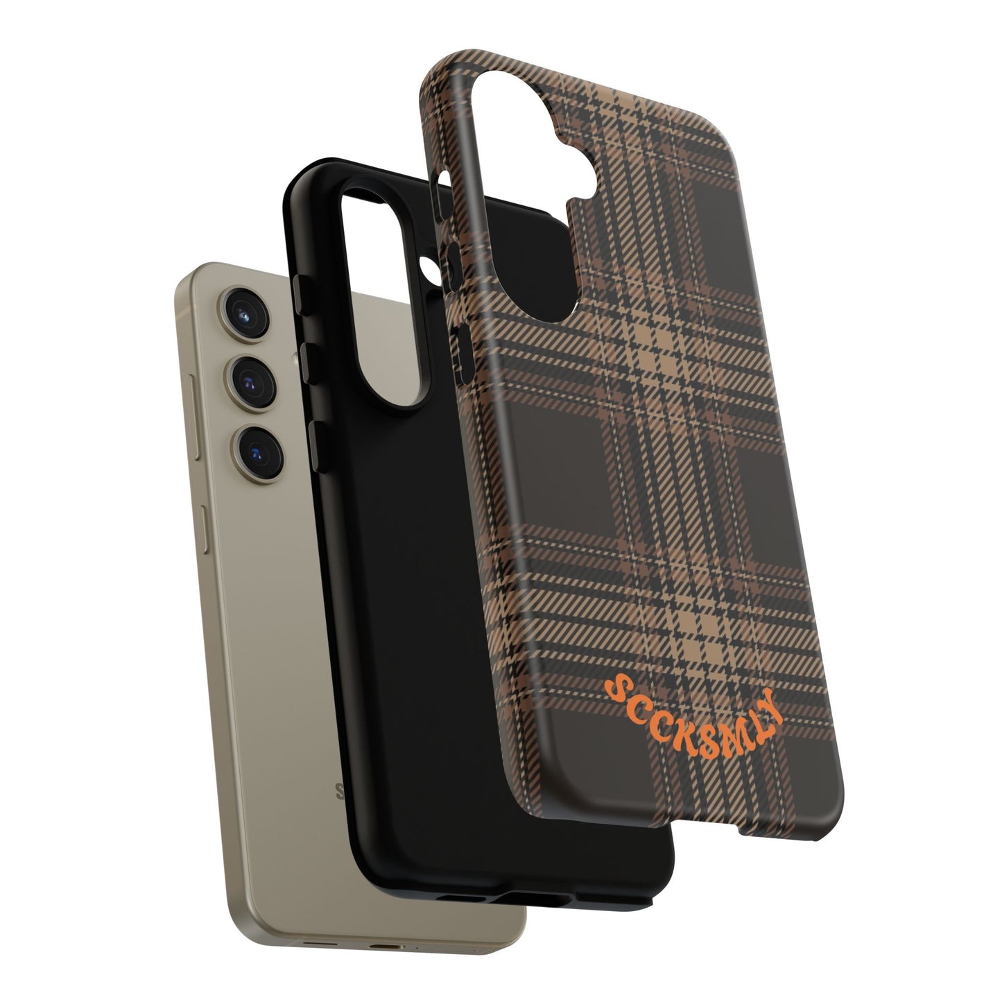 Brown Bread Plaid Tough Phone Case Samsung