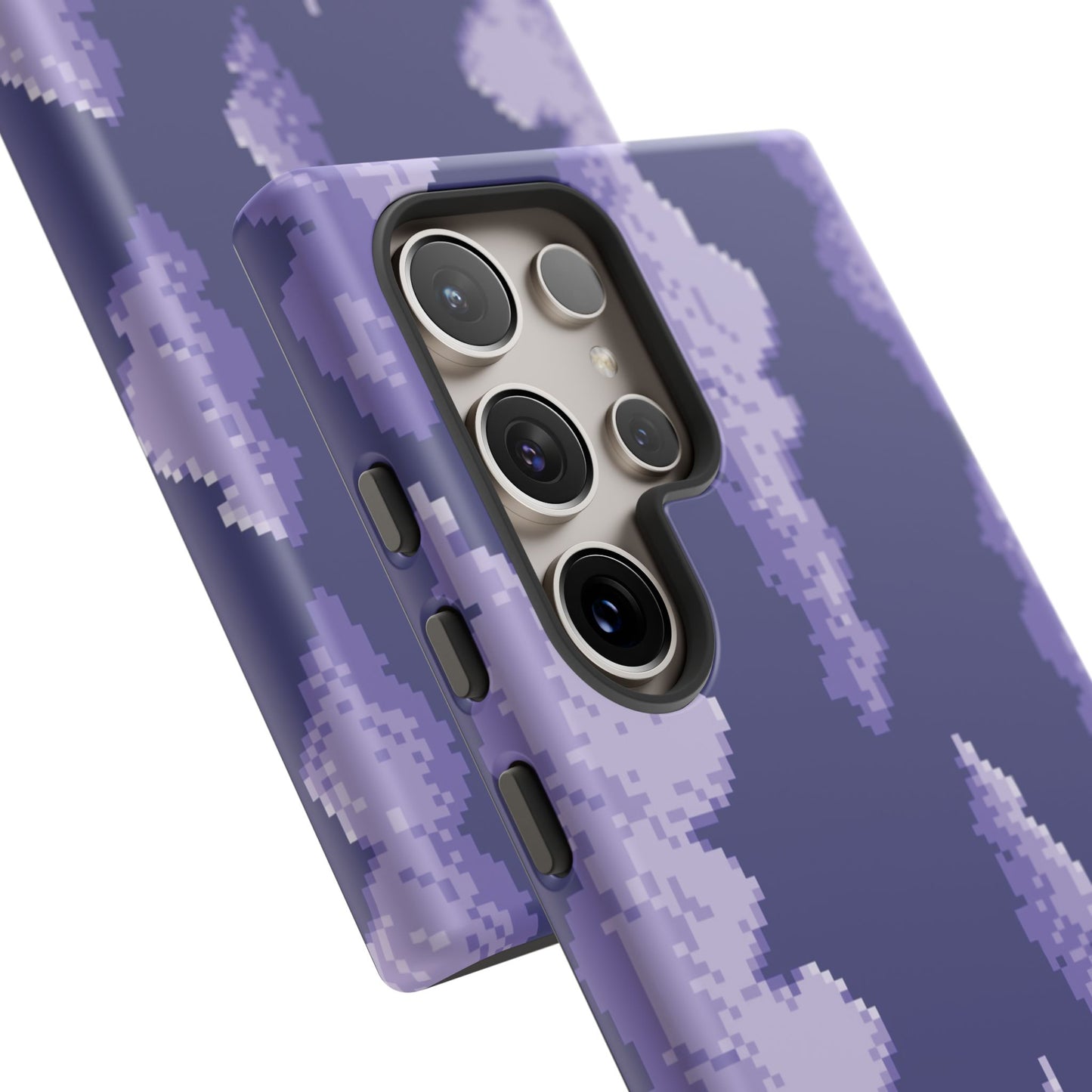 Lilac Pixel Cloud Tough Phone Case for Samsung