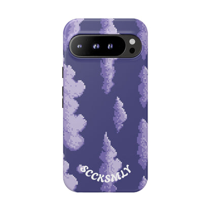 Lilac Pixel Cloud Tough Phone Case for Google Pixel