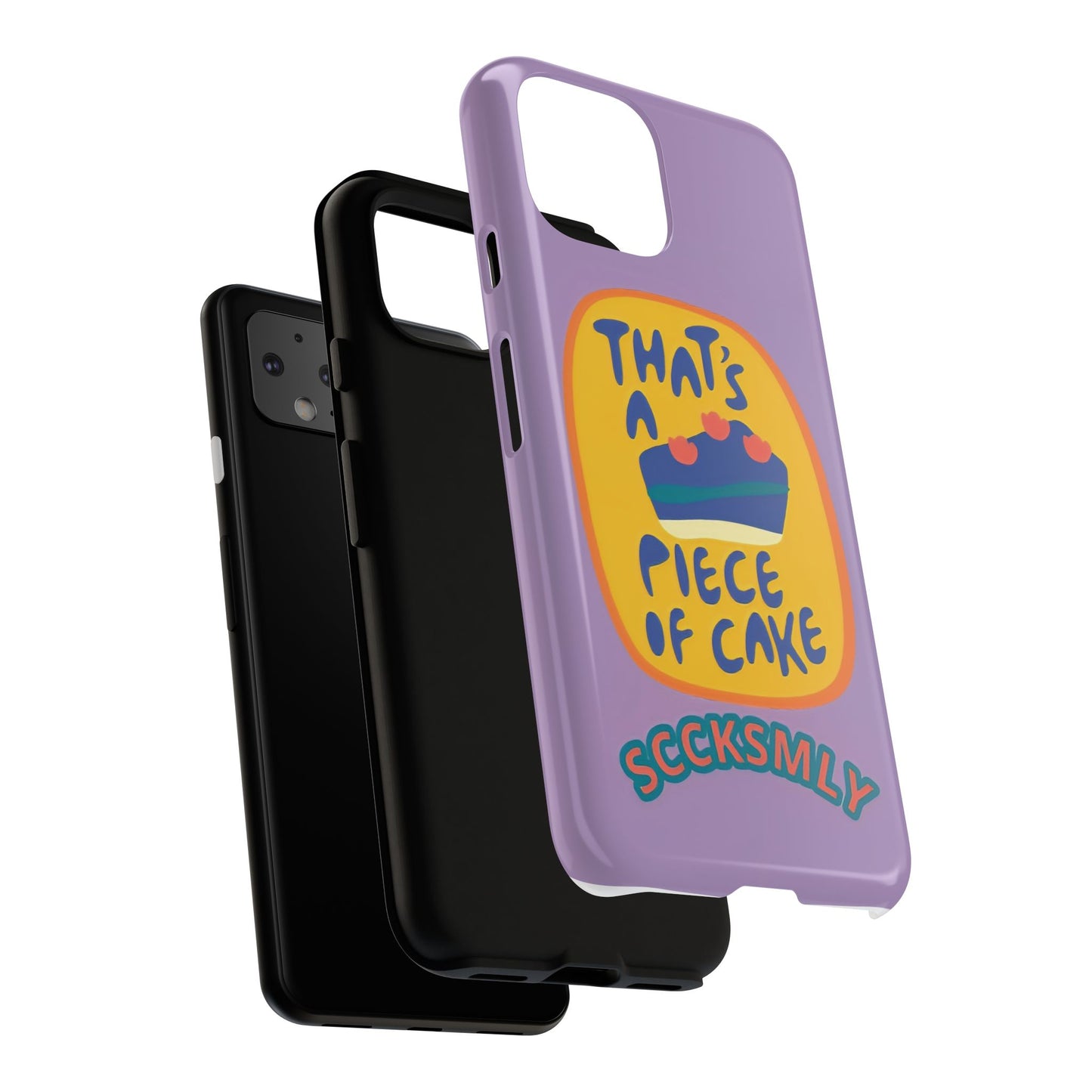Light Purple "THAT'S A PIECE OF CAKE" Tough Phone Case for Google Pixel