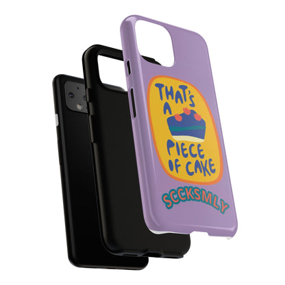 Light Purple "THAT'S A PIECE OF CAKE" Tough Phone Case for Google Pixel