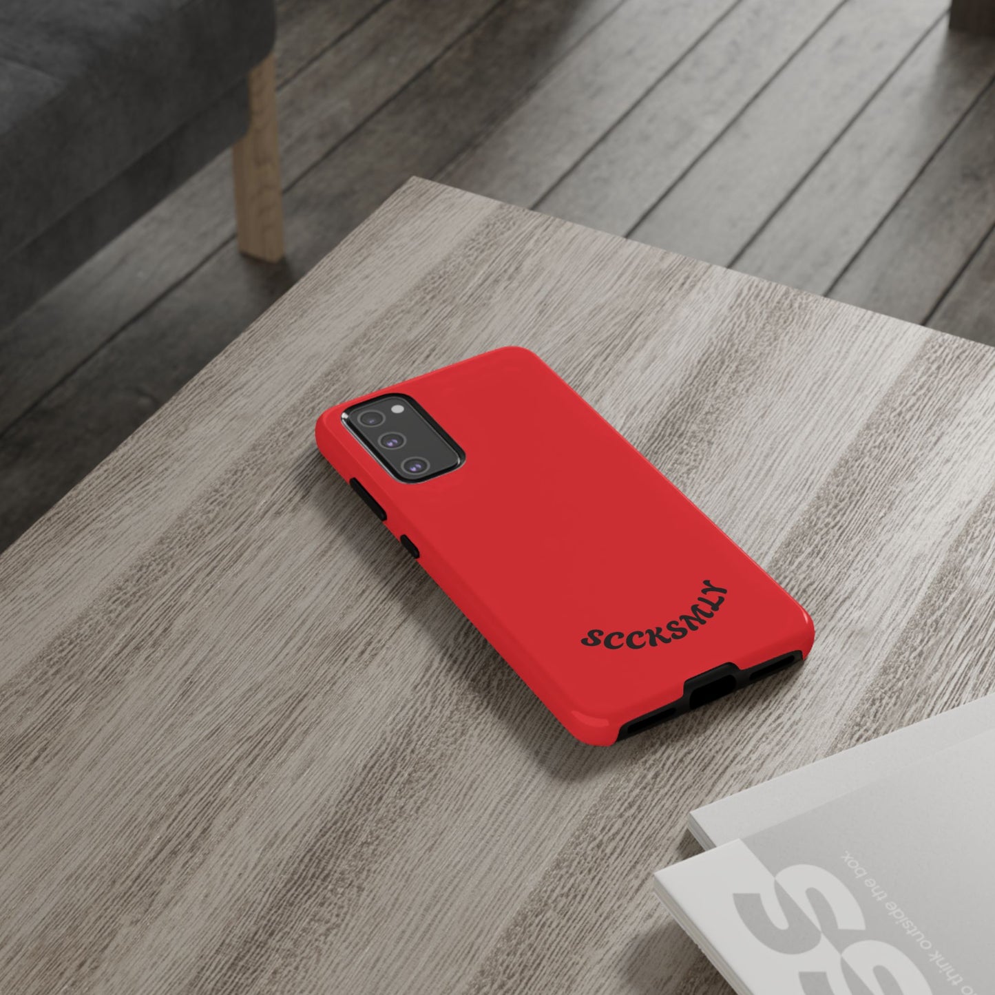 SOLID Screaming Red Tough Case for Samsung