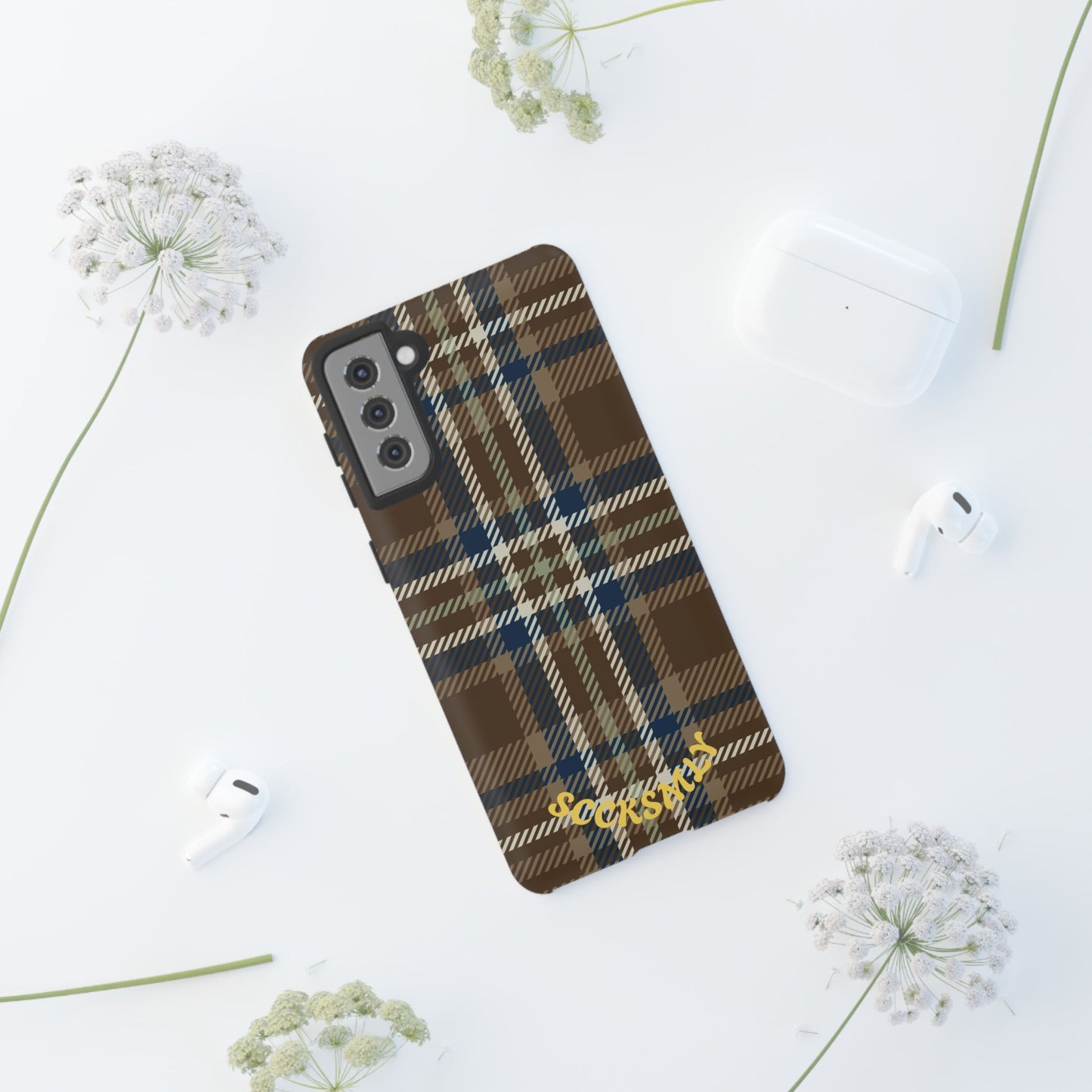 Earth and Sky Plaid Phone Case for Samsung