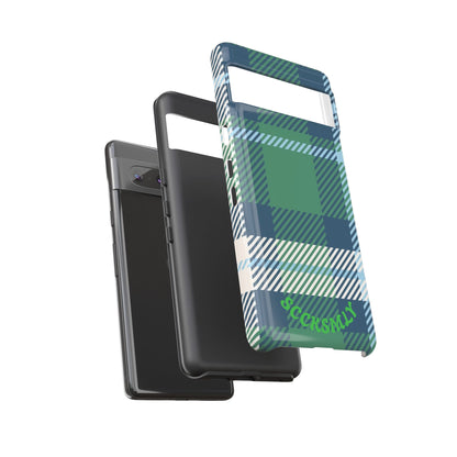 Earth and Sky Plaid Tough Phone Case for Google Pixel