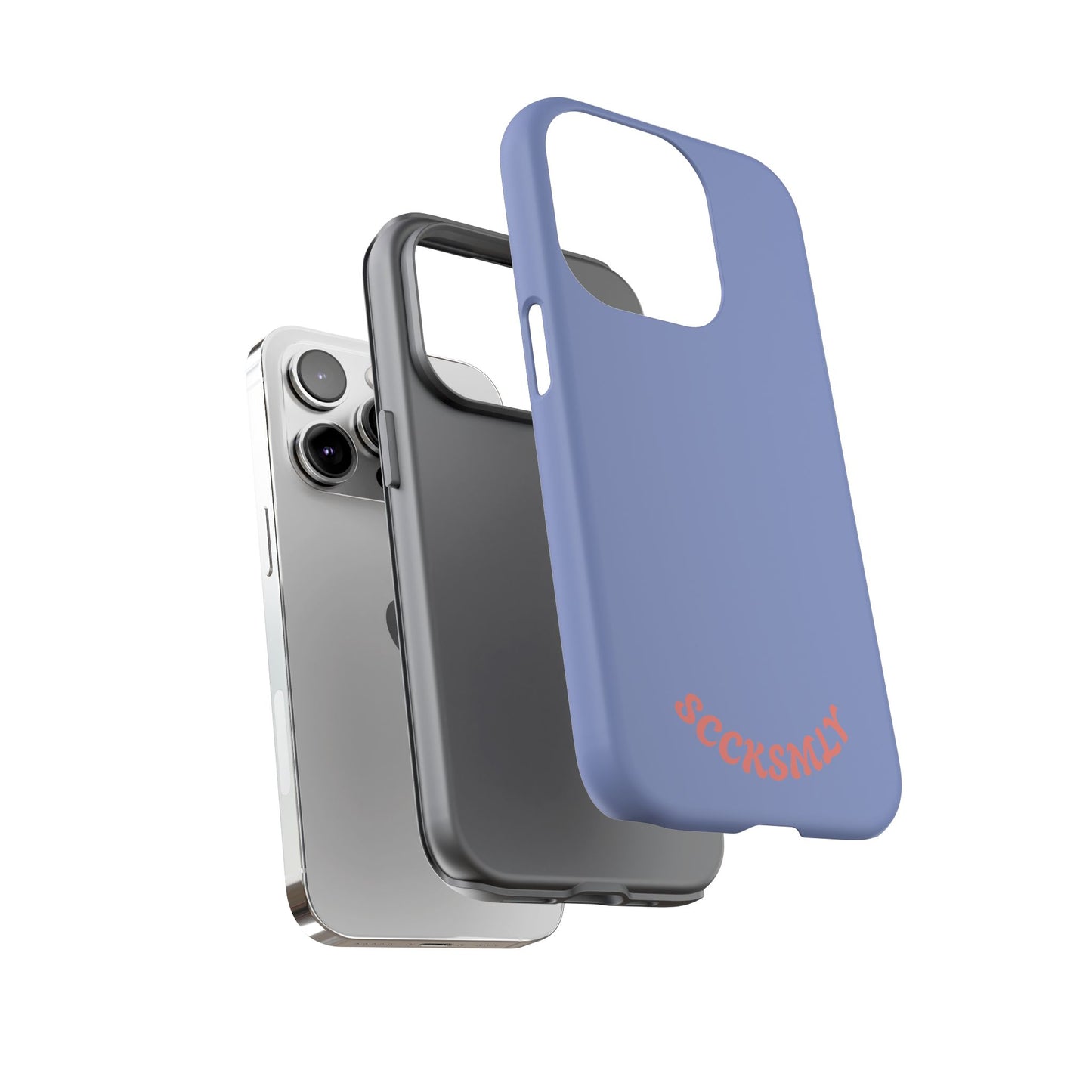 Periwinkle Blue Tough Phone Case for Apple