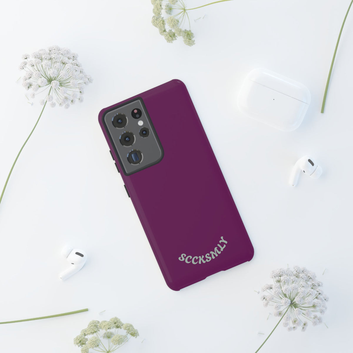 SOLID Amethyst Matte Tough Phone Case for Samsung