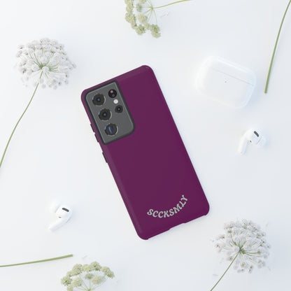 SOLID Amethyst Matte Tough Phone Case for Samsung