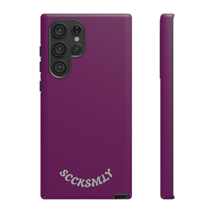 SOLID Amethyst Matte Tough Phone Case for Samsung