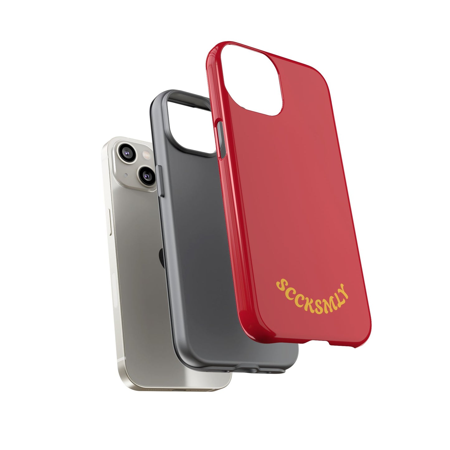 SOLID Calm Cherry Tough Case for Apple