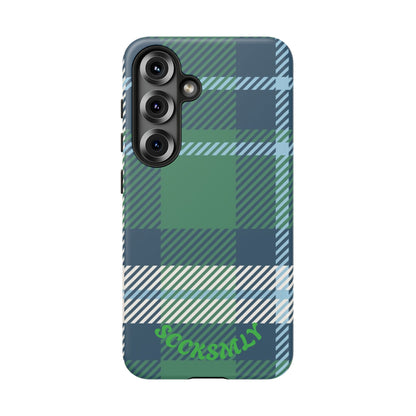 Earth and Sky Plaid Tough Phone Case for Samsung