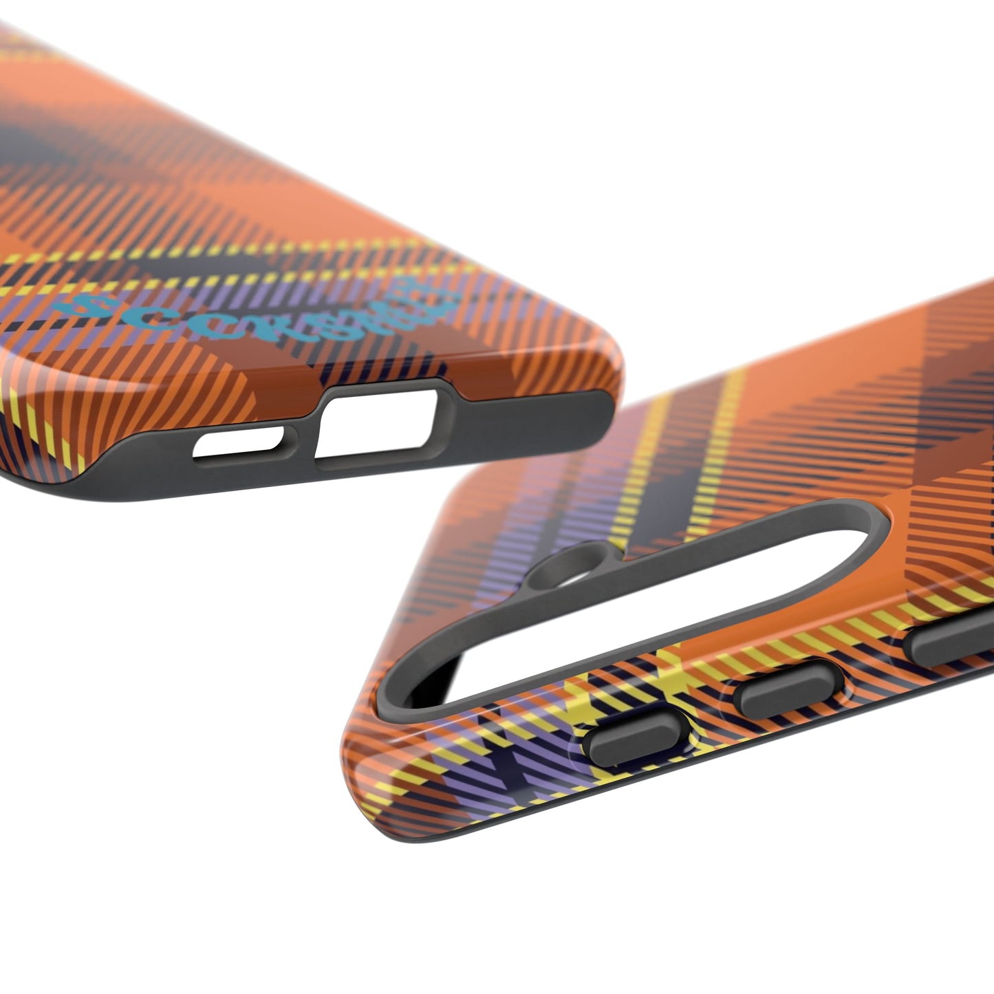 Orange Sickle Plaid Phone Case for Samsung