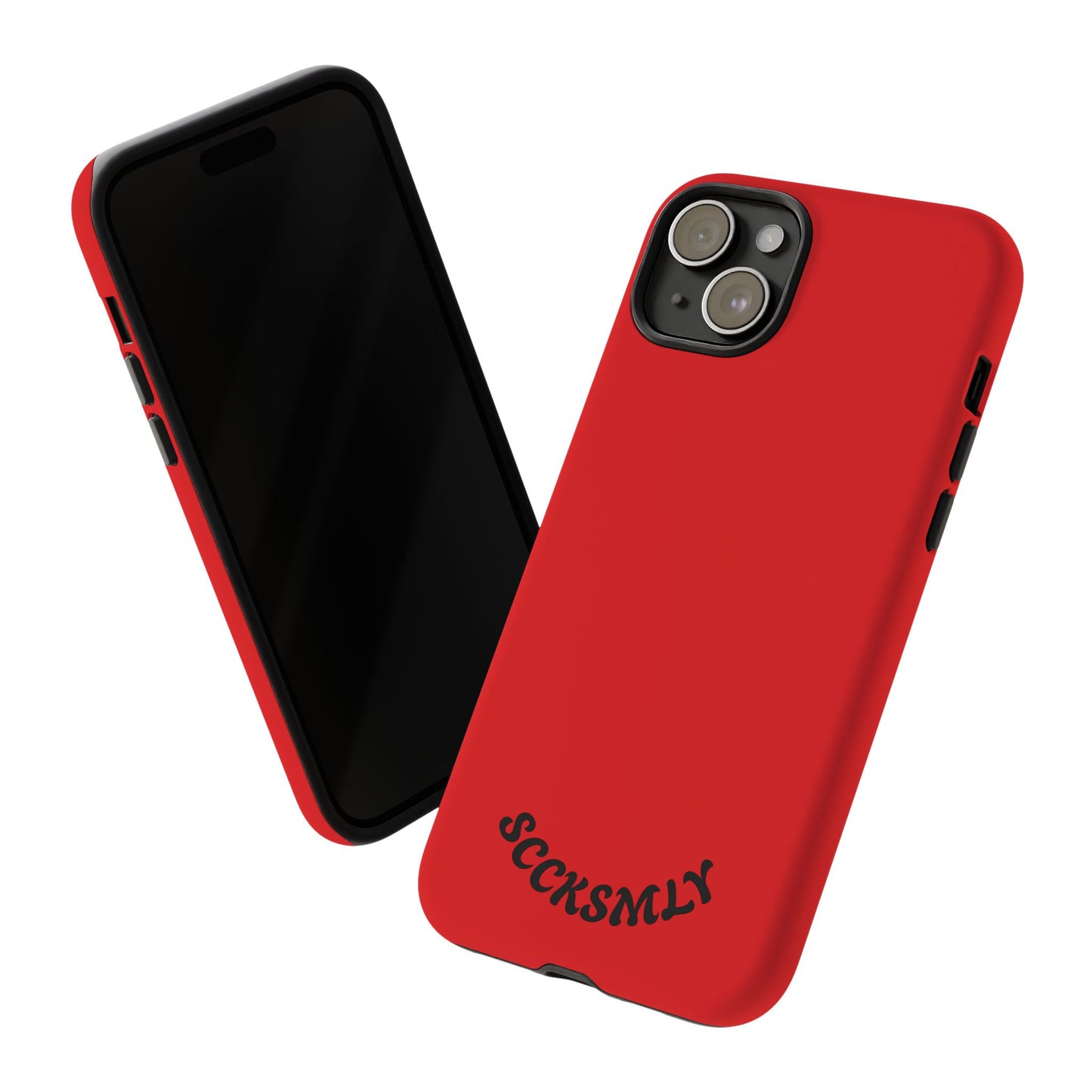 SOLID Screaming Red Tough Case for Apple