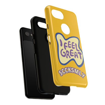Yellow "I FEEL GREAT" Tough Phone Case for Google Pixel