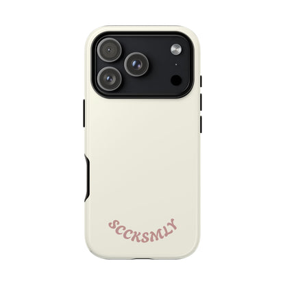 Sweet Oat Milk Tough Phone Case for Apple