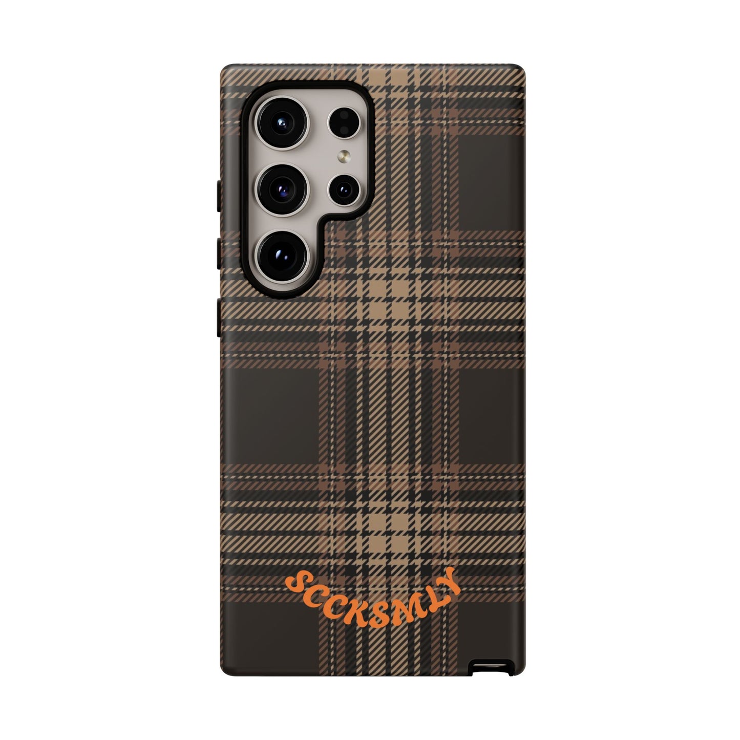 Brown Bread Plaid Tough Phone Case Samsung