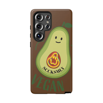 Playful Vegan Avocado Phone Case for Samsung