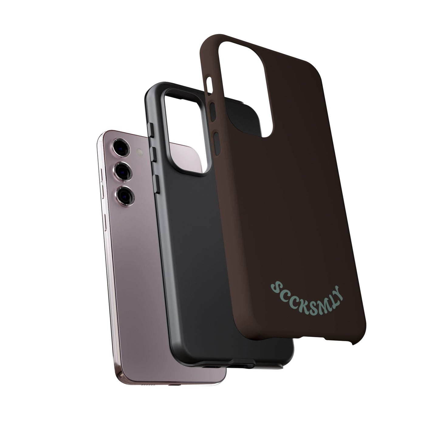 SOLID Espresso Mint Tough Phone Case for Samsung