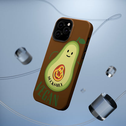 Playful Vegan Avocado Tough Phone Case Apple