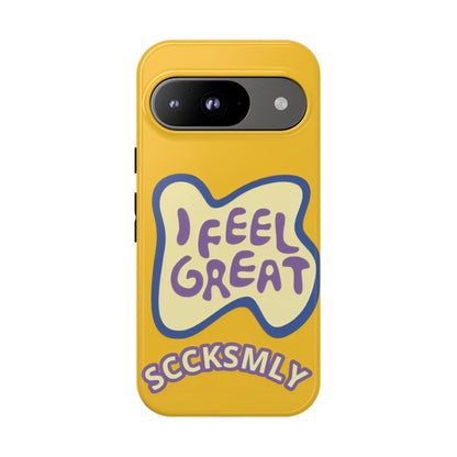 Yellow "I FEEL GREAT" Tough Phone Case for Google Pixel