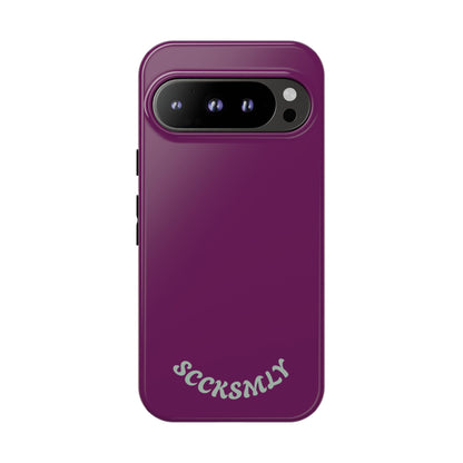 SOLID Amethyst Matte Tough Phone Case for Google Pixel