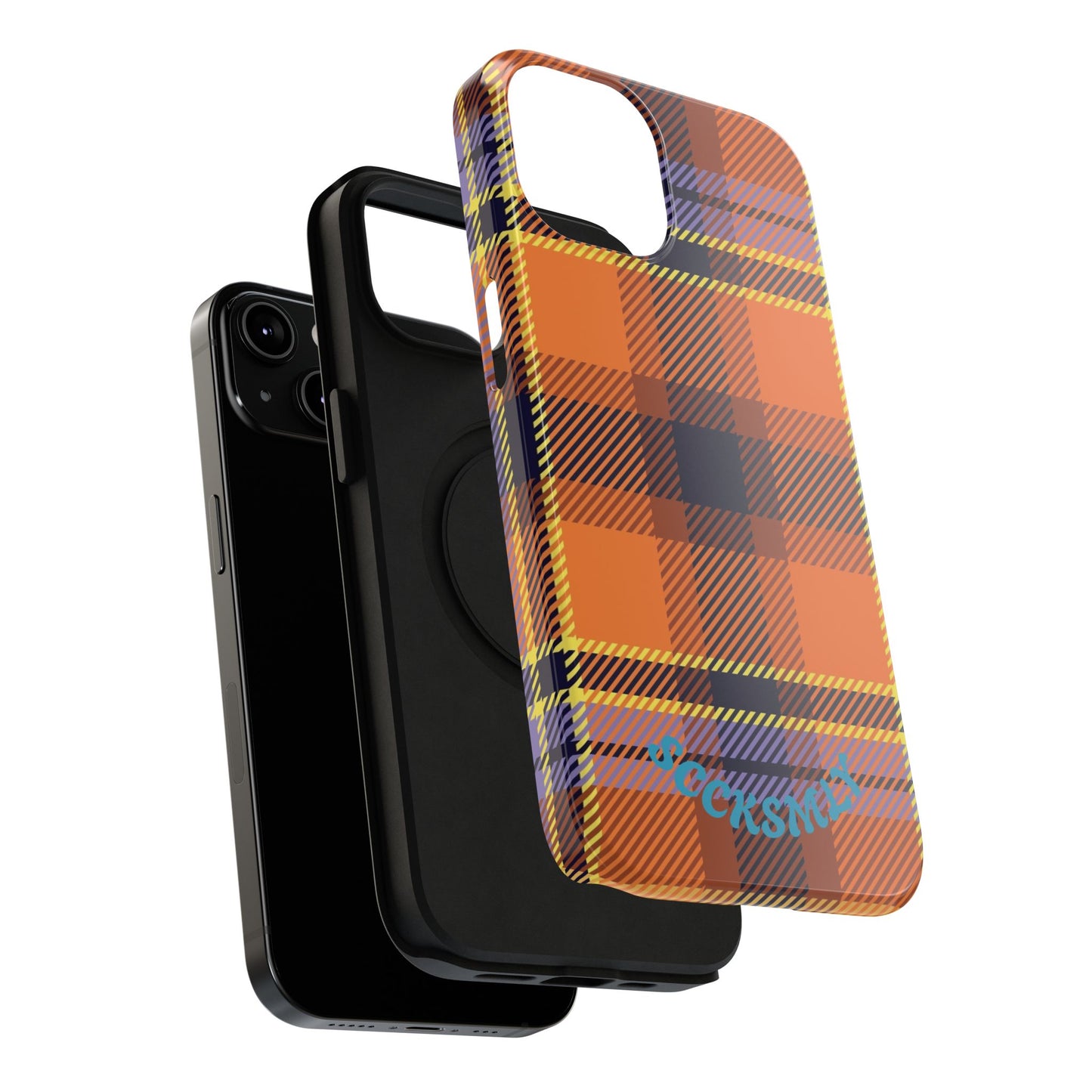 Orange Sickle Plaid  Phone Case for Apple