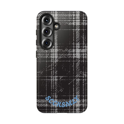 Smoky Grungy Plaid Phone Case for Samsung