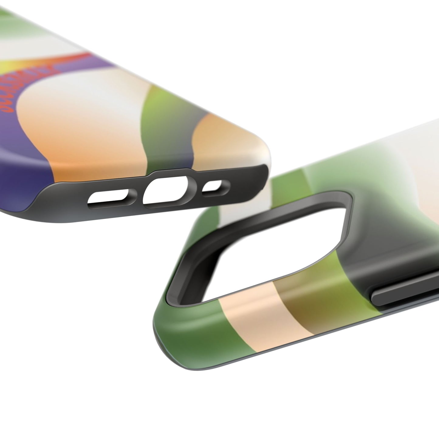 Green Waves Phone Case for Apple