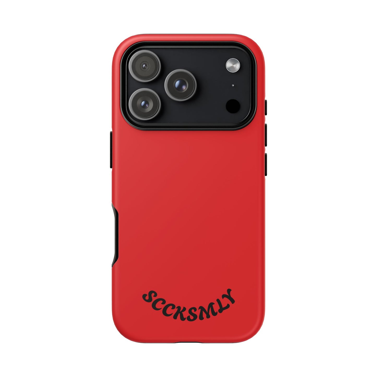 SOLID Screaming Red Tough Case for Apple