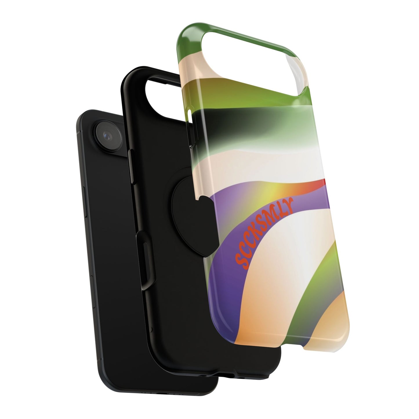 Green Waves Phone Case for Apple
