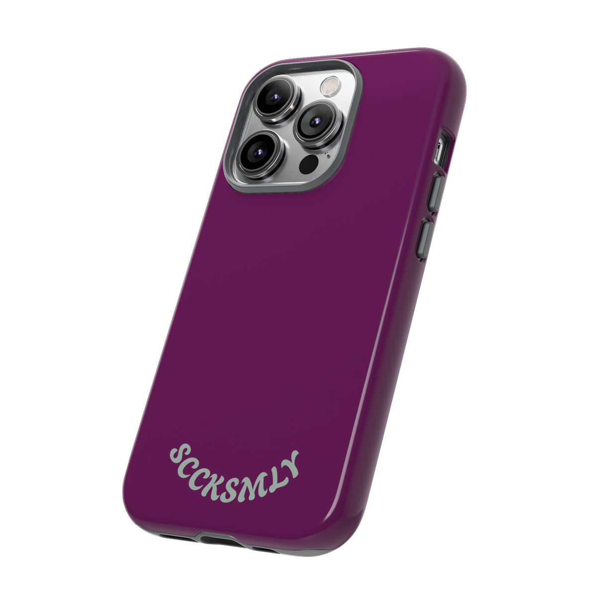 SOLID Amethyst Matte Tough Phone Case for Apple