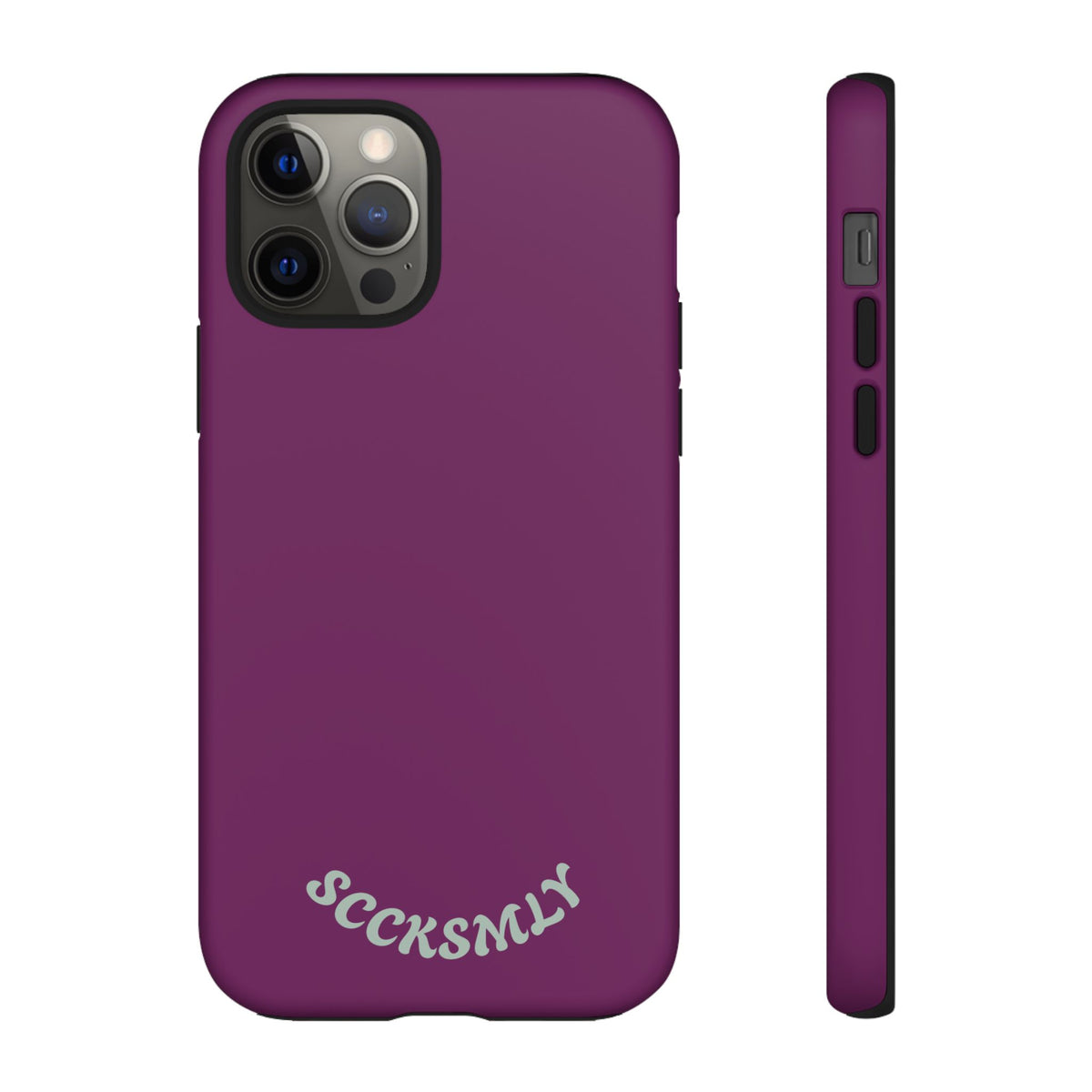 SOLID Amethyst Matte Tough Phone Case for Apple