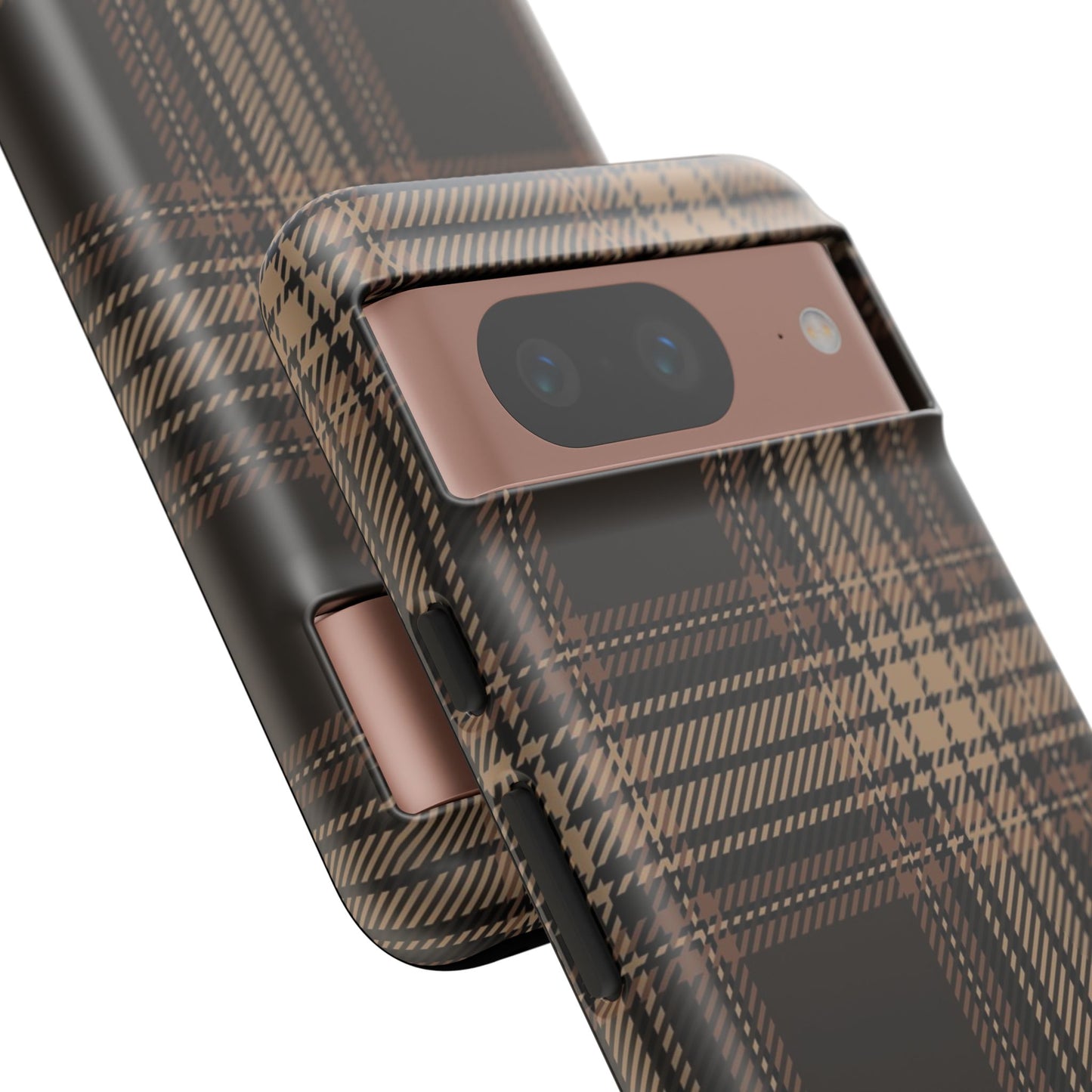 Brown Bread Plaid Tough Phone Case for Google Pixel