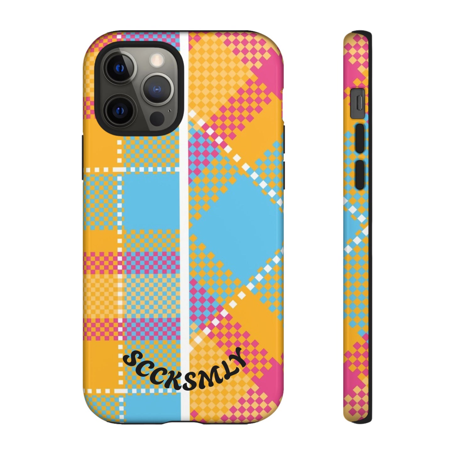 Pattern Punch Phone Case for Apple