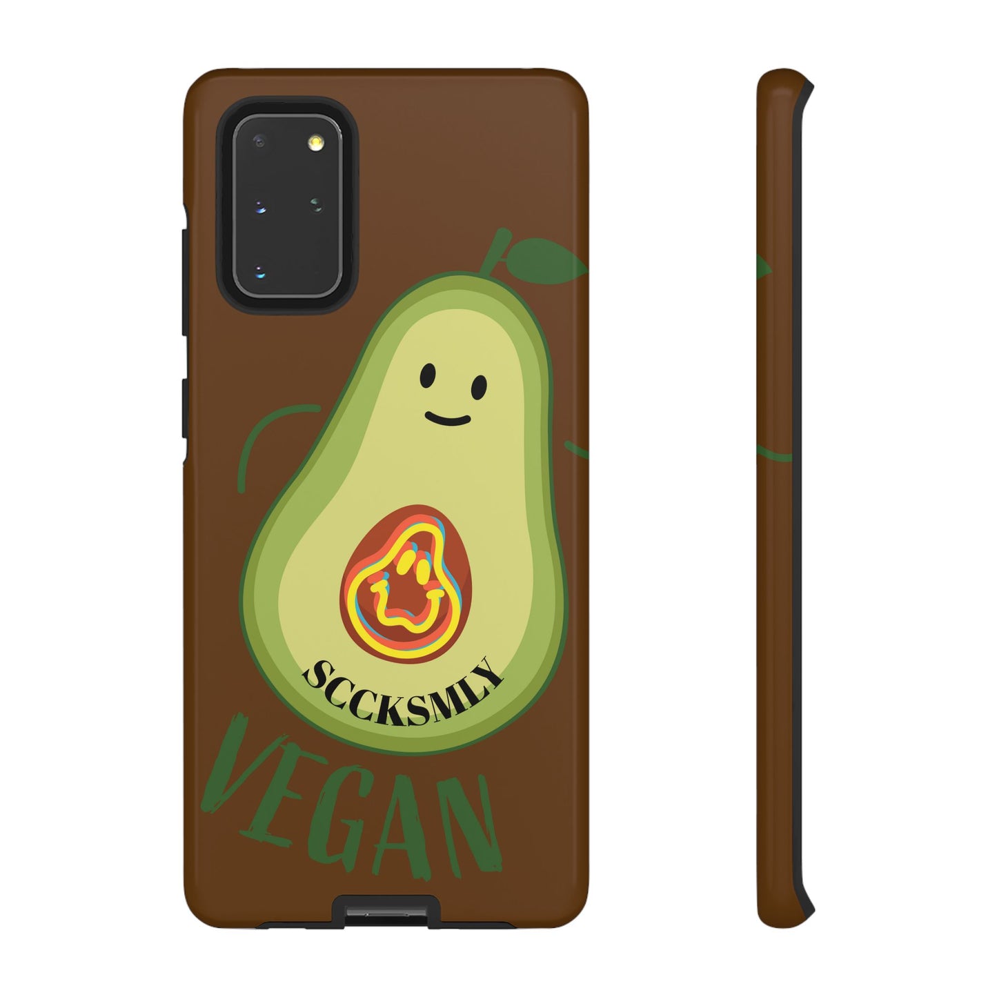Playful Vegan Avocado Phone Case for Samsung
