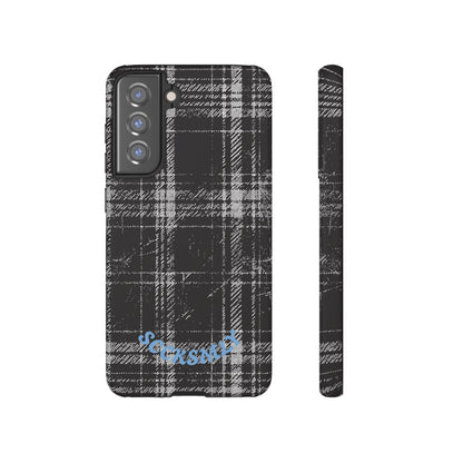 Smoky Grungy Plaid Phone Case for Samsung