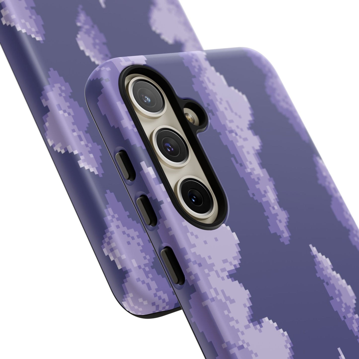 Lilac Pixel Cloud Tough Phone Case for Samsung
