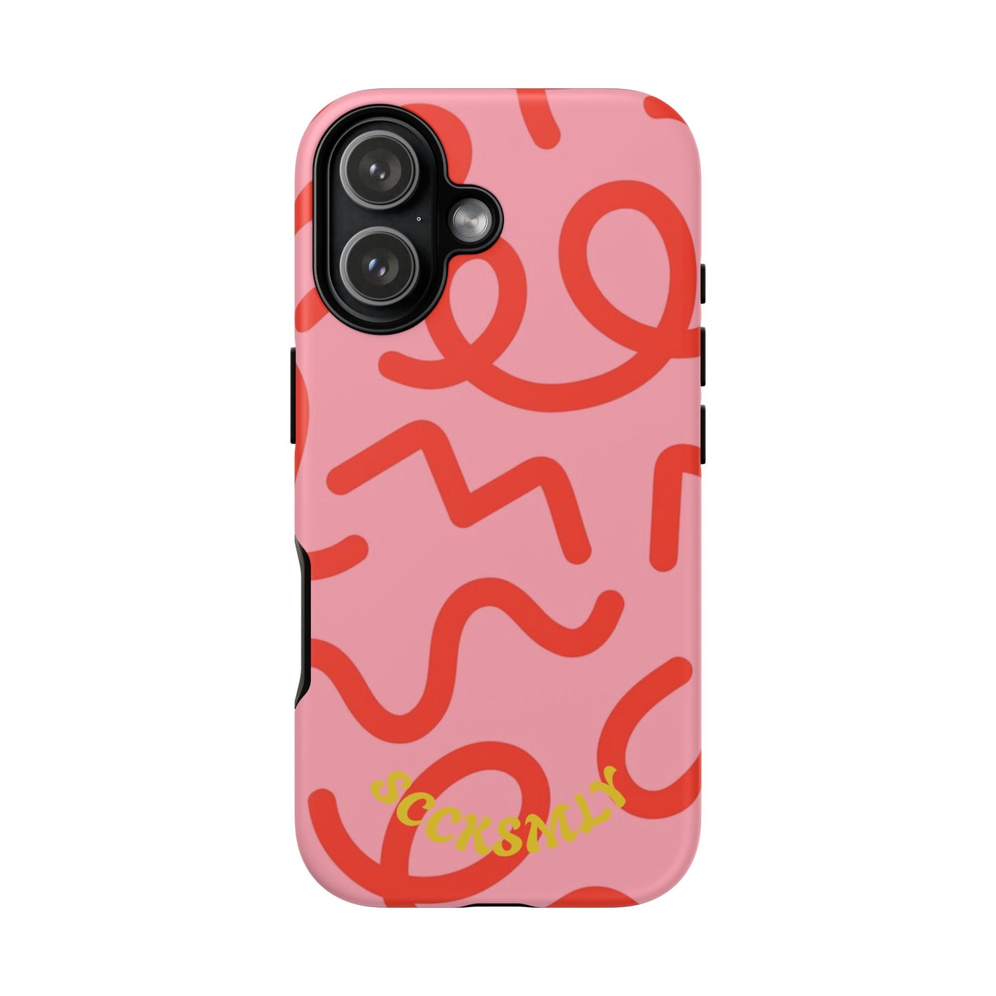 Red Candy Swirls Tough Case for Apple