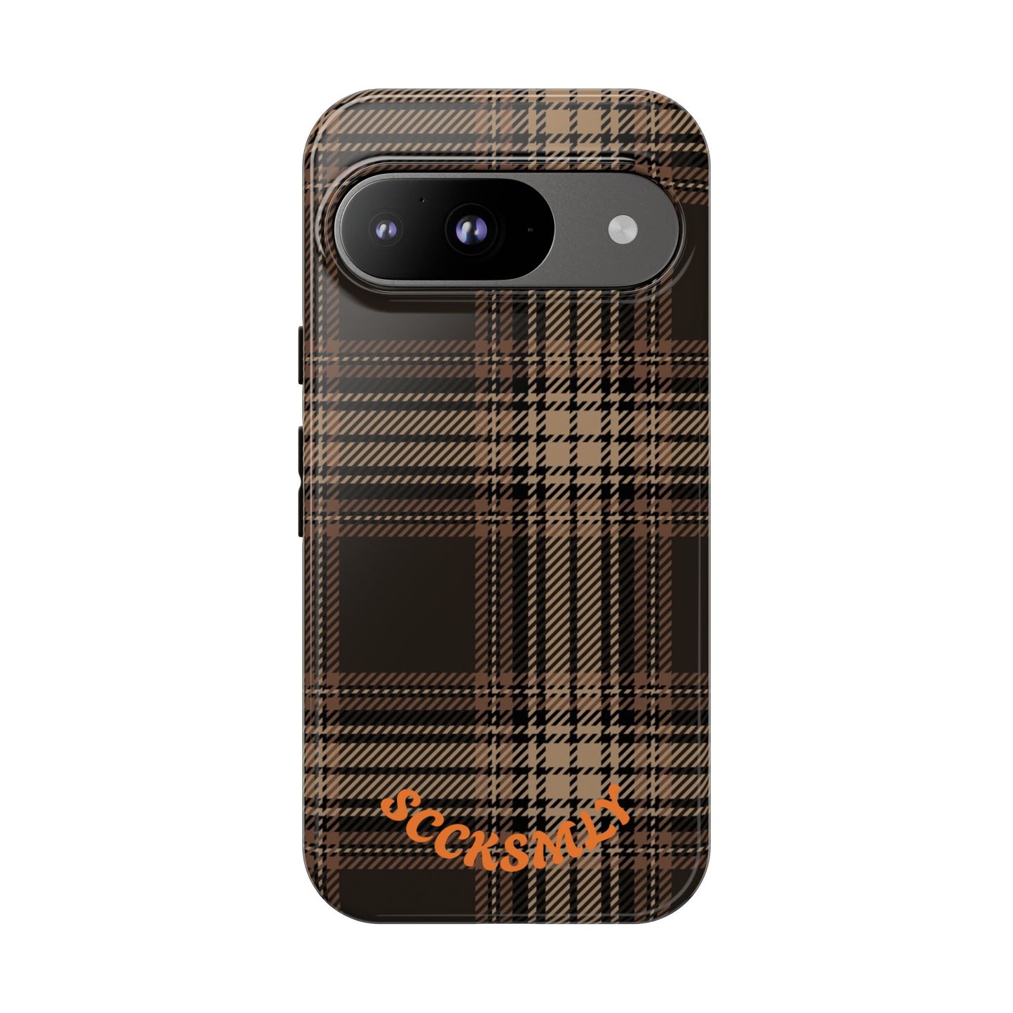 Brown Bread Plaid Tough Phone Case for Google Pixel