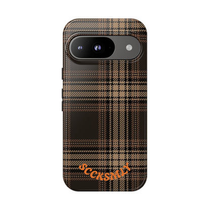 Brown Bread Plaid Tough Phone Case for Google Pixel
