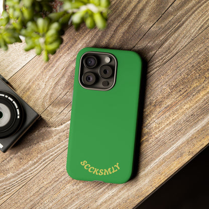 SOLID Green Grin Tough Case for Apple