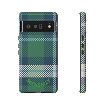 Earth and Sky Plaid Tough Phone Case for Google Pixel